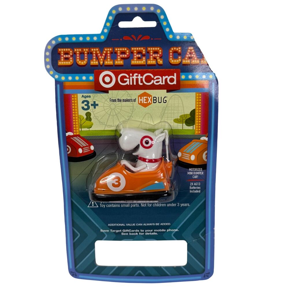 Target Hexbug Bullseye Dog Orange #3‎ Bumper Car Gift Card Exclusive Hex Bug